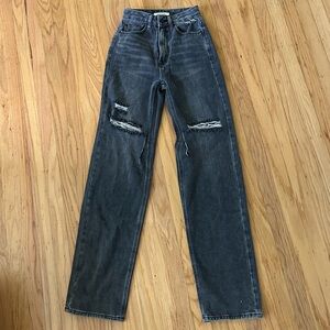 PacSun Washed Black Ripped '90s Boyfriend Jeans - Size 23